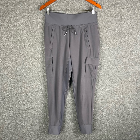 ATHLETA Women's Gray Sutton Jogger Pull On Cargo Athleisure Travel Pants Size 4 - Picture 2 of 15